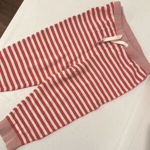 12-18 month baby Biden jogger pants light weight drawstring red white and pink